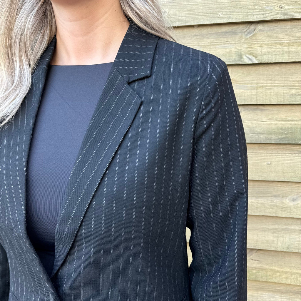 OBJECT - BLAZER - LISA 23044564 -  BLACK/GREY STRIPES