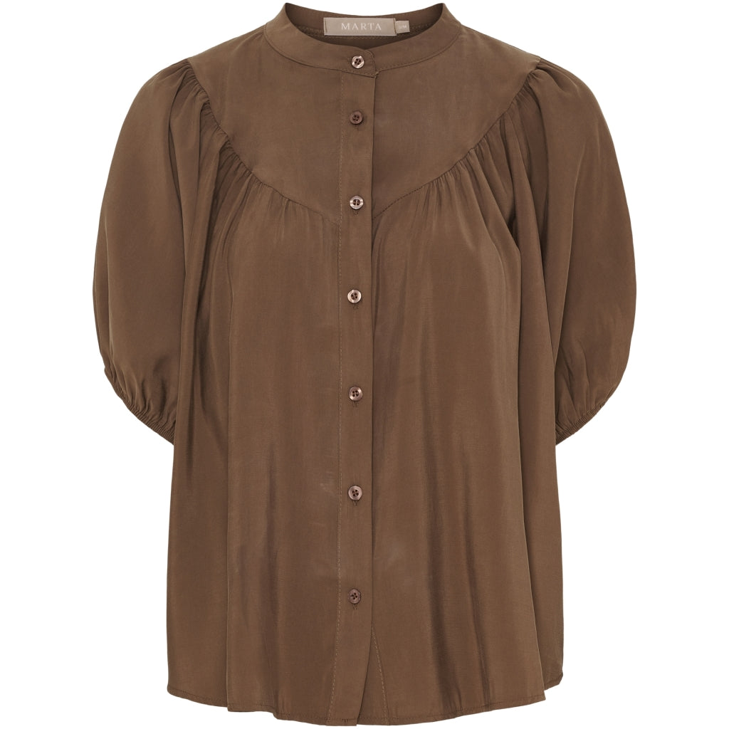 MARTA DU CHATEAU - BLUSE - MELODIE 58210 - BROWN276
