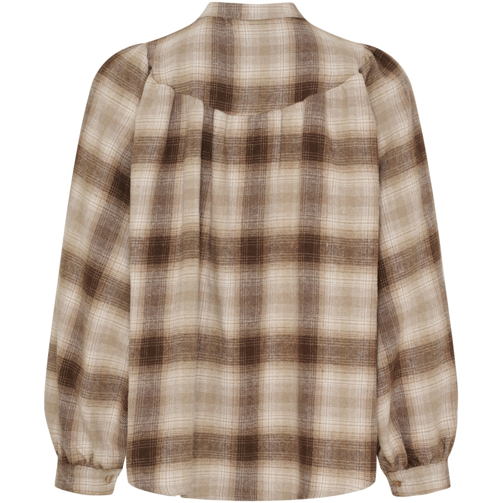 MARTA DU CHATEAU - SKJORTE - MILOU 28474M - BEIGE