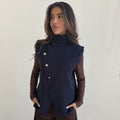 CONTINUE - VEST - LOLA 15077 - NAVY BLUE