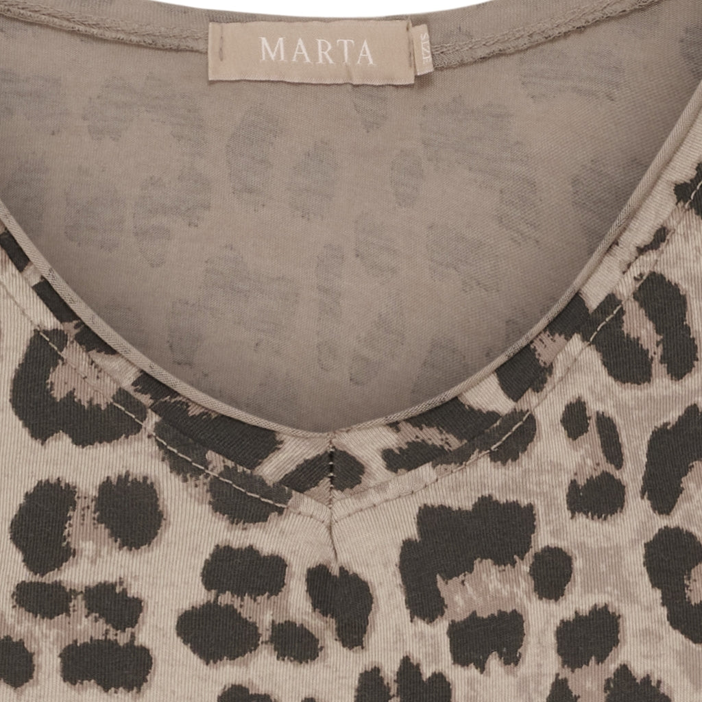 MARTA DU CHATEAU - T-SHIRT - HARPER 2436C - BEIGE LEO
