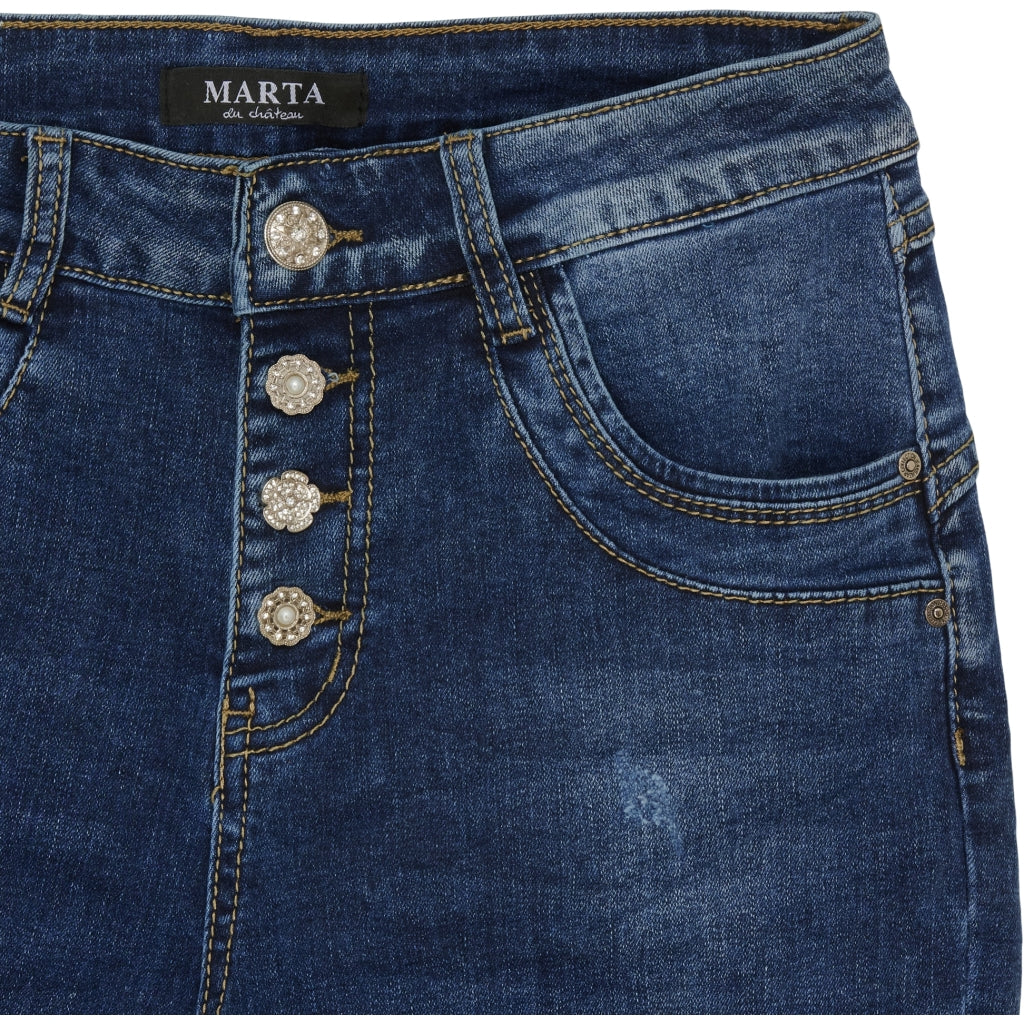 MARTA DU CHATEAU - JEANS - AMALIA MDC175-26166 - DENIM BLUE