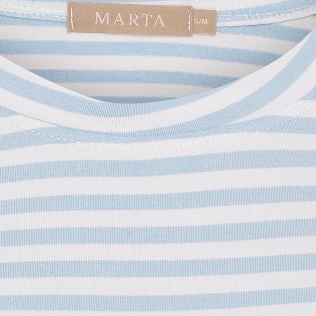 MARTA DU CHATEAU - TSHIRT - ENRICA 258036 - CELESTE STRIPE