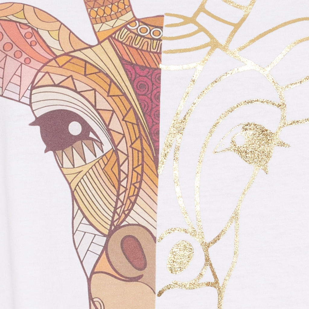 MARTA DU CHATEAU - T-SHIRT - MARIE 1535 - WHITE GIRAF