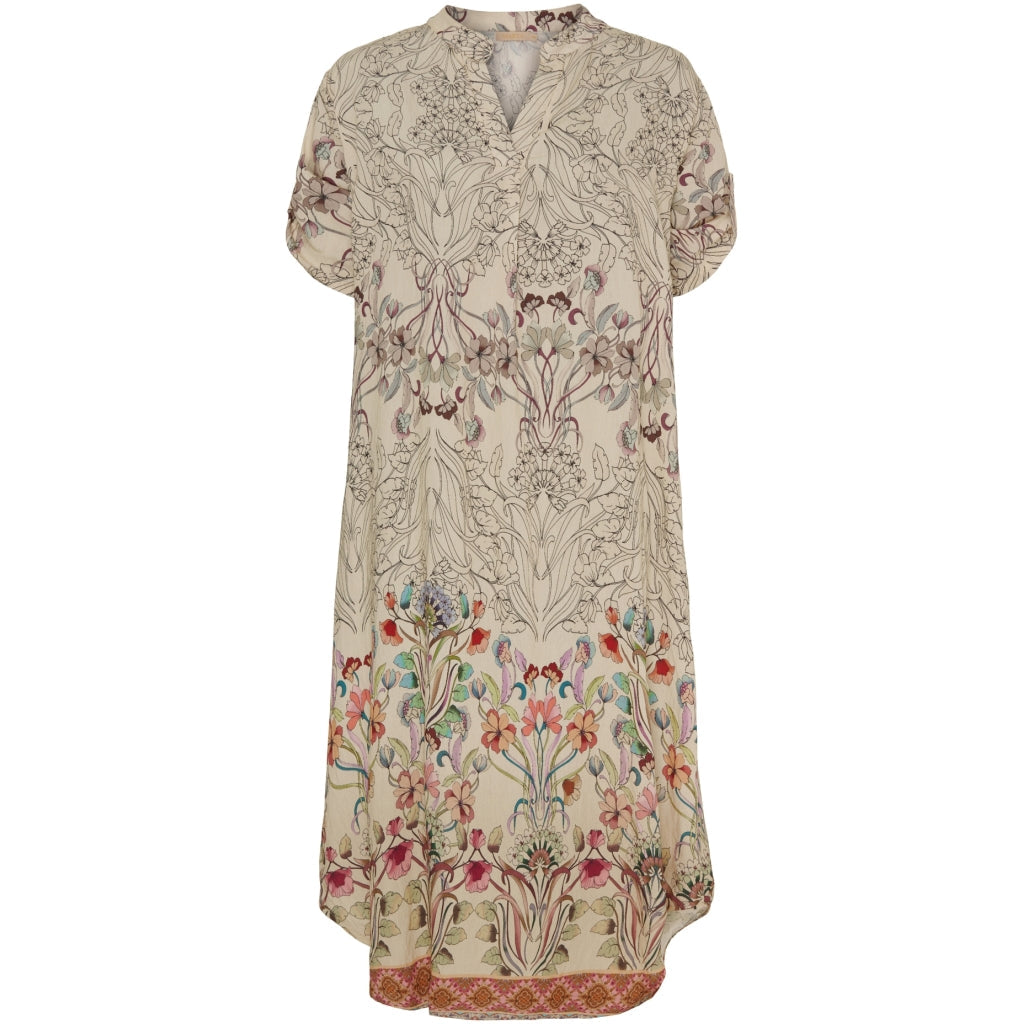 MARTA DU CHATEAU - KJOLE - HELMA 5677 - BEIGE FLOWER