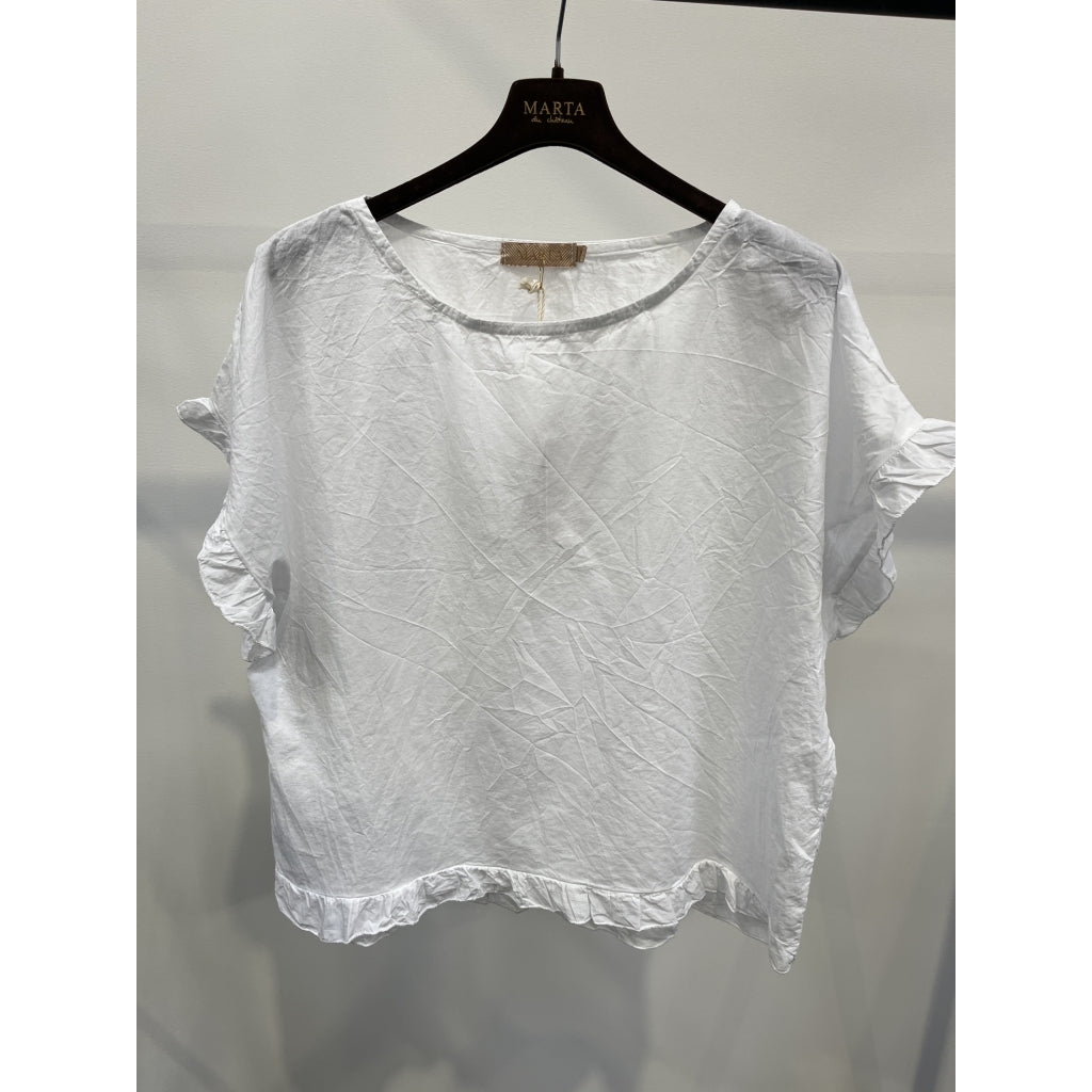 MARTA DU CHATEAU - BLUSE - KASIMIRA 86493 - HVID