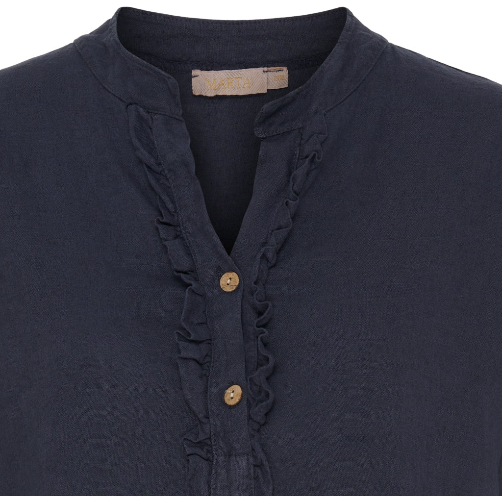 MARTA DU CHATEAU - SKJORTE - BONNIE - 85137 - NAVY 5512