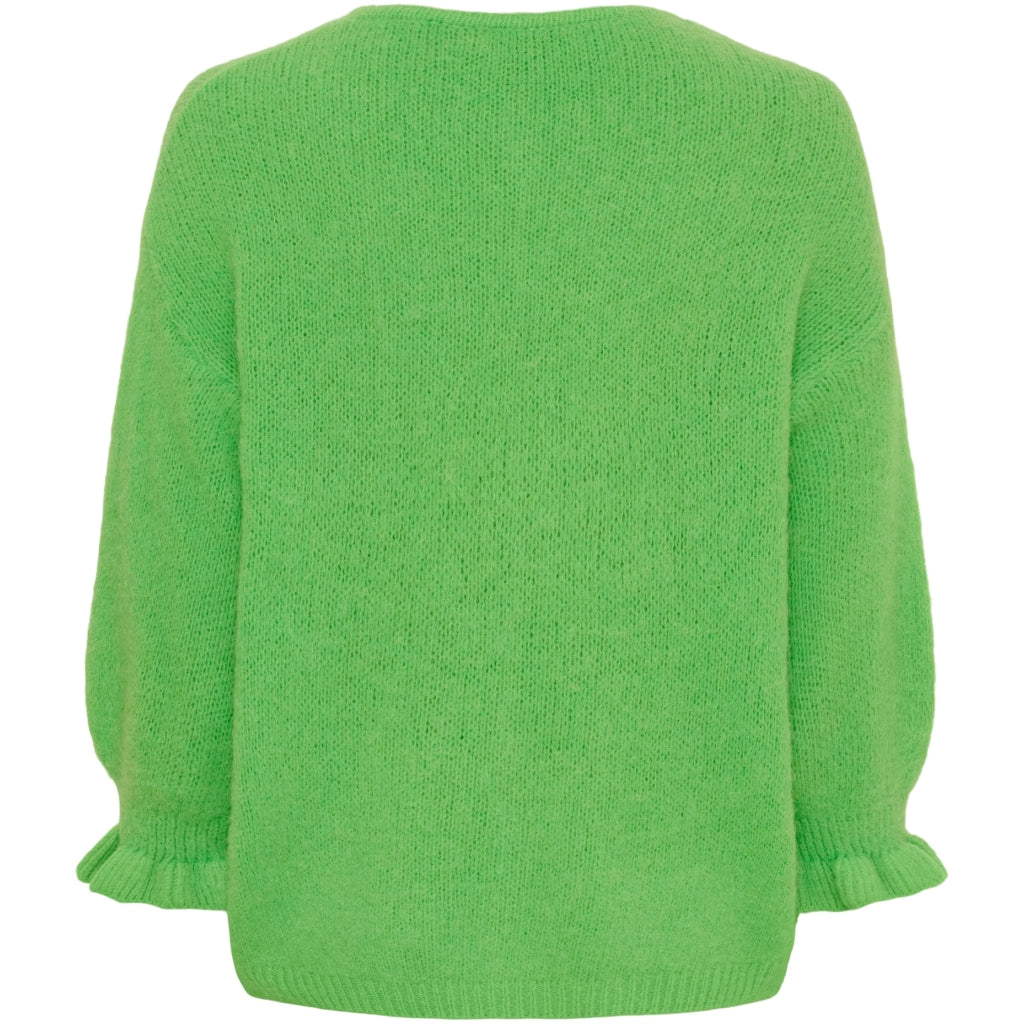 MARTA DU CHATEAU - CARDIGAN - JULIANA 2413 - GREEN FLUO