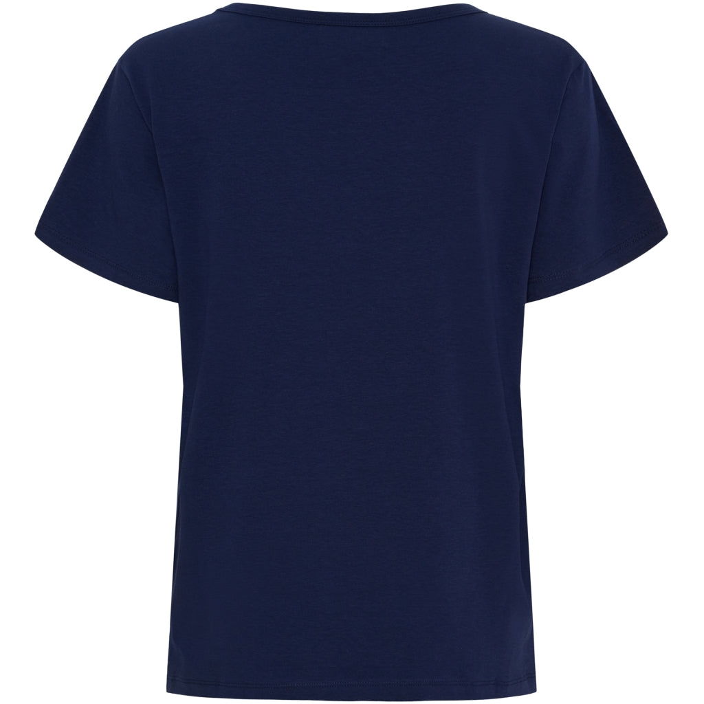 MARTA DU CHATEAU - T-SHIRT - JEANETTE MT-002 - NAVY BLUE