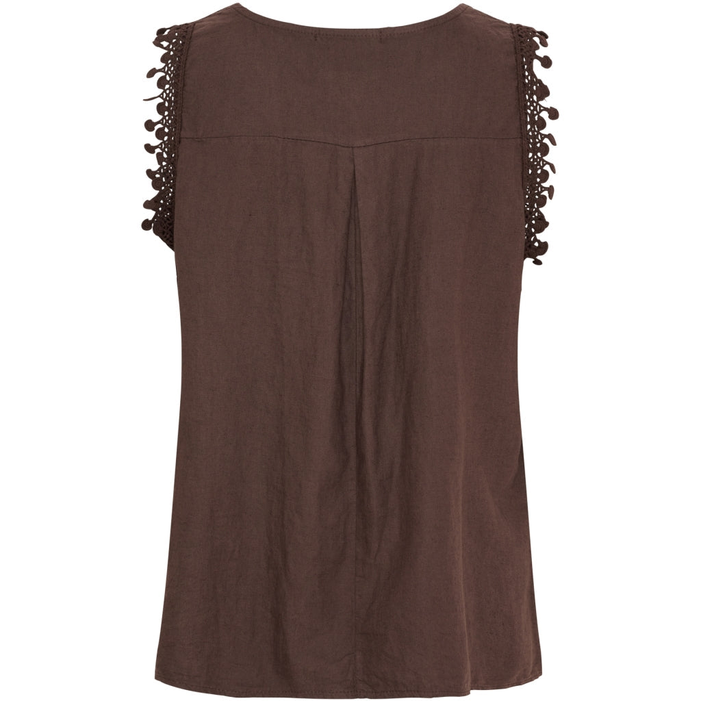 MARTA DU CHATEAU - TOP - HOLLY 258355 - COLD BROWN