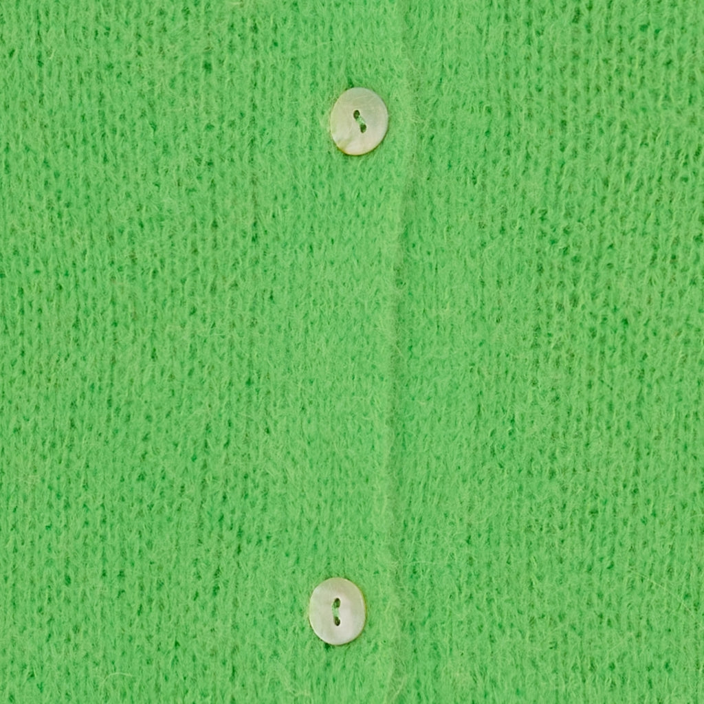 MARTA DU CHATEAU - CARDIGAN - JULIANA 2413 - GREEN FLUO
