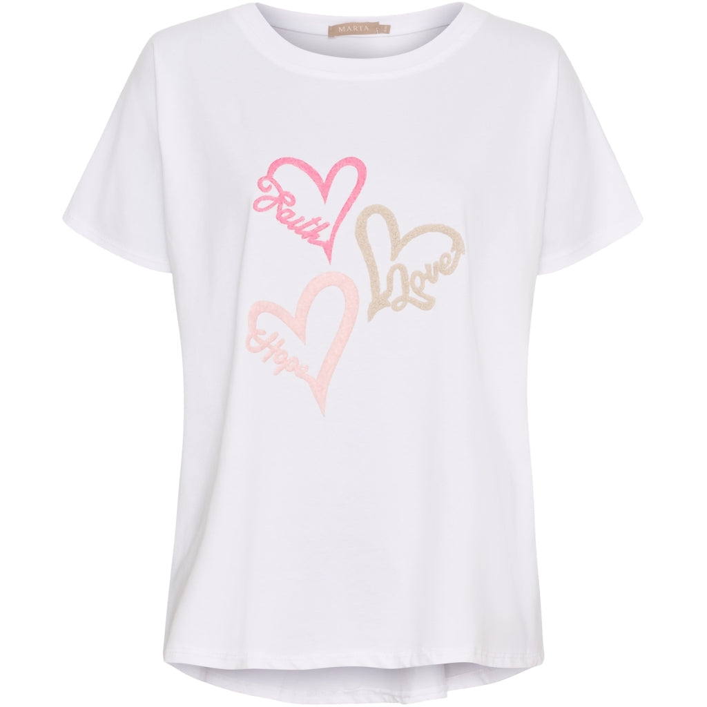 MARTA DU CHATEAU - T-SHIRT - MILLA 23049 - WHITE