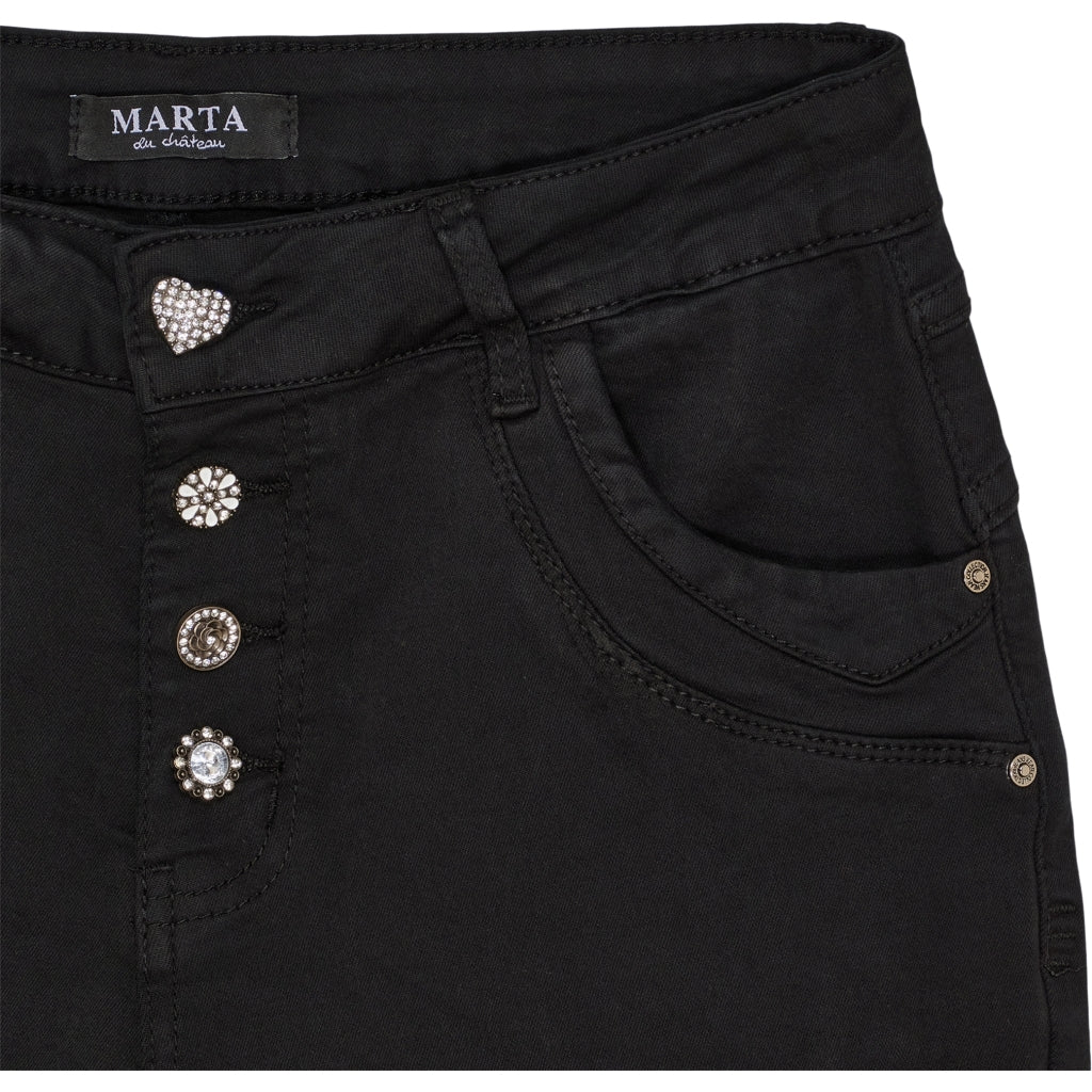 MARTA DU CHATEAU - JEANS - NAHLA MDC227-2533 - SORT