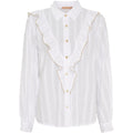 MARTA DU CHATEAU - SKJORTE - LAURETTE 6843 - WHITE/BEIGE