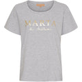 MARTA DU CHATEAU - T-SHIRT - JEANETTE MT-002 - GREY MELANGE