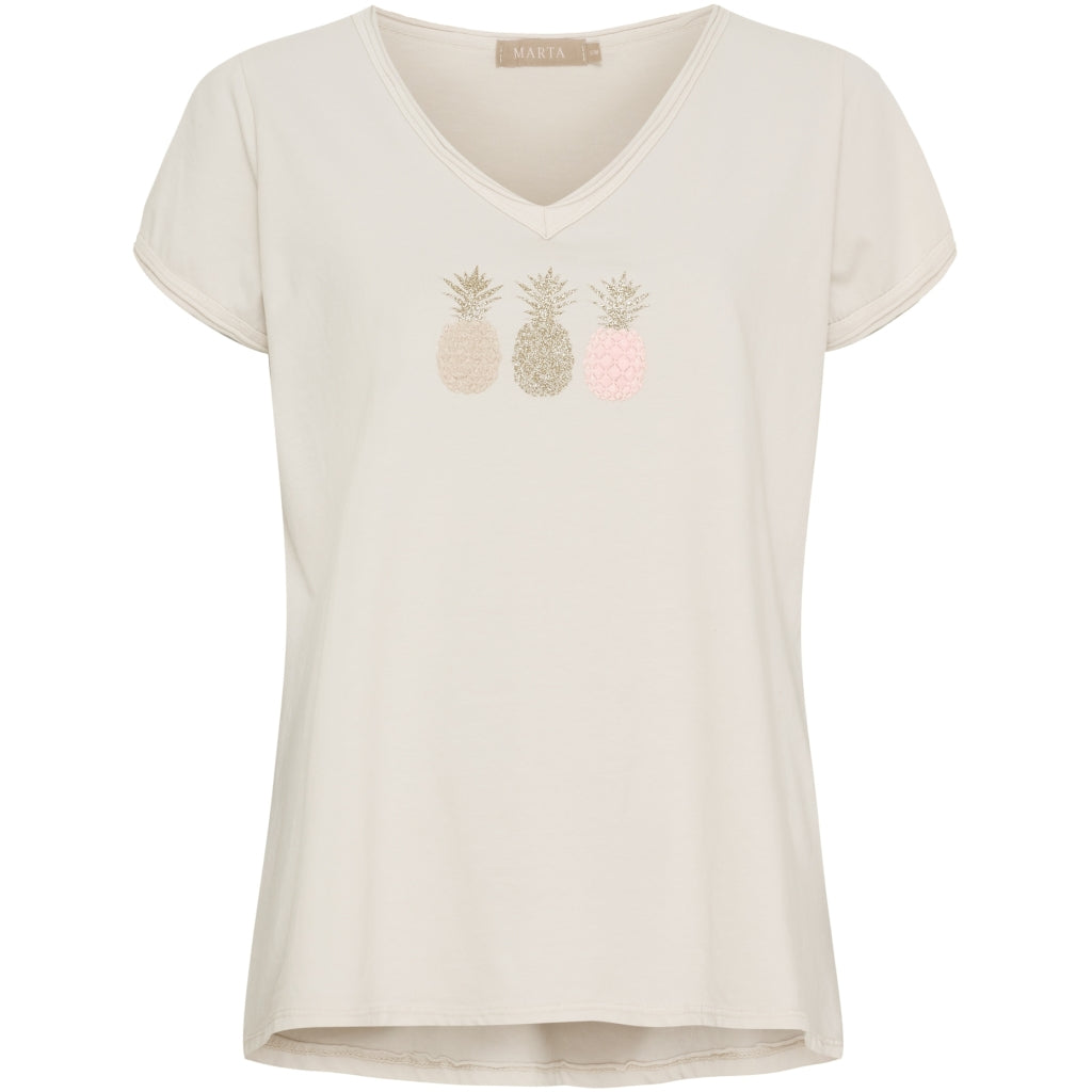 MARTA DU CHATEAU - T-SHIRT - GEMMA 22031 - BEIGE