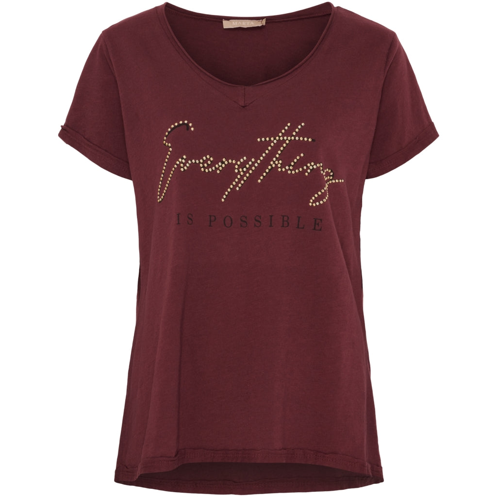 MARTA DU CHATEAU - T-SHIRT - LILLIAN 42005 - VINO