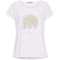 MARTA DU CHATEAU - T-SHIRT - MARIE 1535 - WHITE LOVE ELEPHANT
