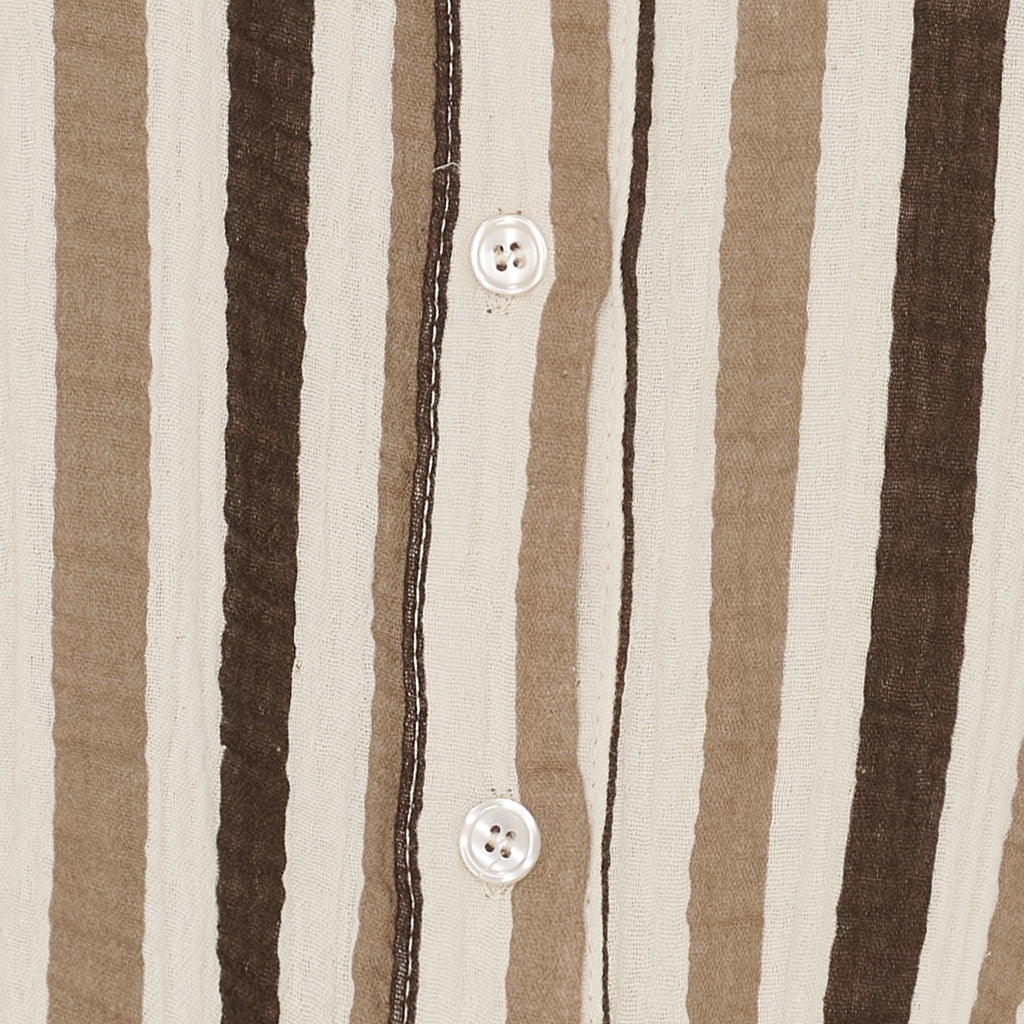 MARTA DU CHATEAU - SKJORTE - MOSSIE 7487C - CAMEL/BROWN