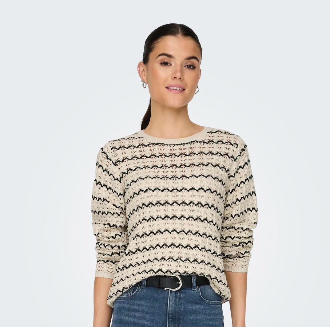 ONLY - STRIK - ASA 15324522 -  BIRCH STRIPES/BLACK