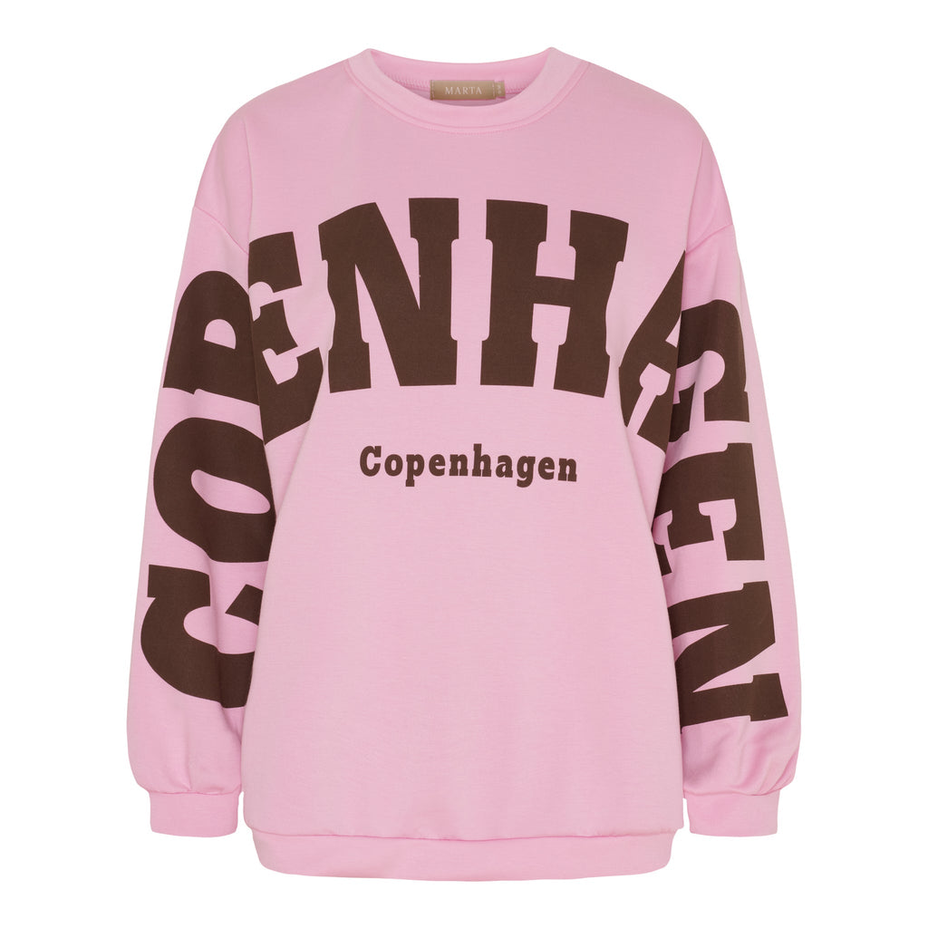 MARTA DU CHATEAU - SWEATSHIRT - HIBISCUS 22659 - PINK