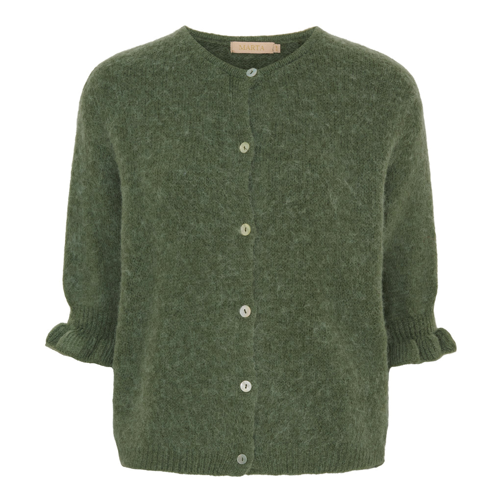 MARTA DU CHATEAU - CARDIGAN - JULIANA 2413 - ARMY
