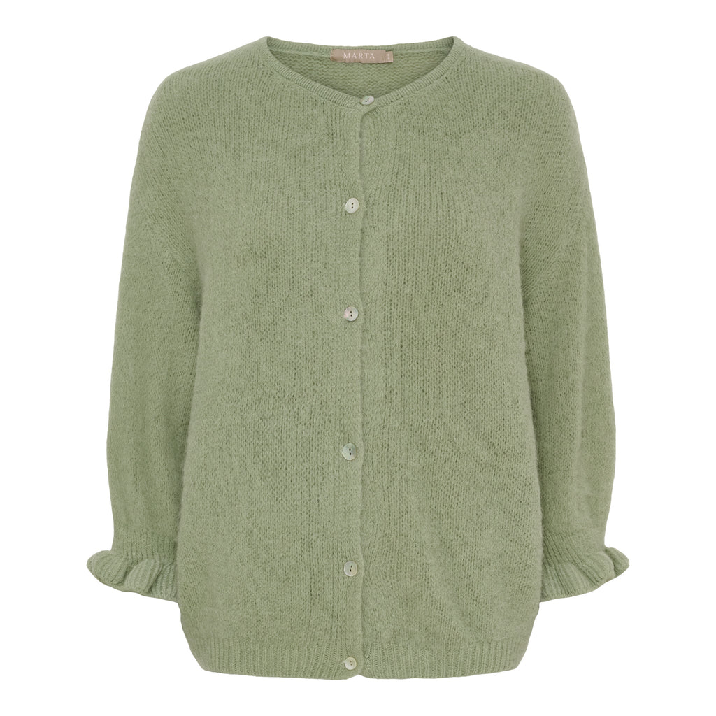 MARTA DU CHATEAU - CARDIGAN - JULIANA 2413 - SALVIA1178