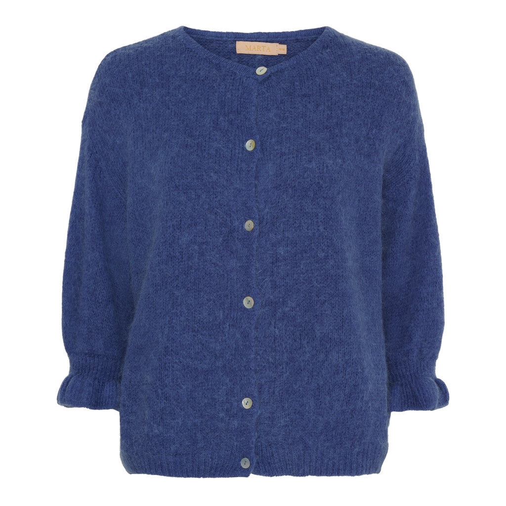 MARTA DU CHATEAU - CARDIGAN - JULIANA 2413 - BLUE