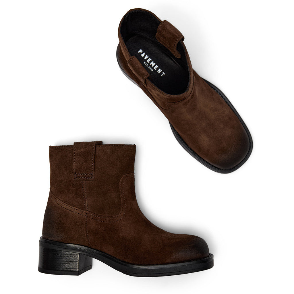 PAVEMENT - STØVLE - JENNY SUEDE 24199 - BROWN SUEDE