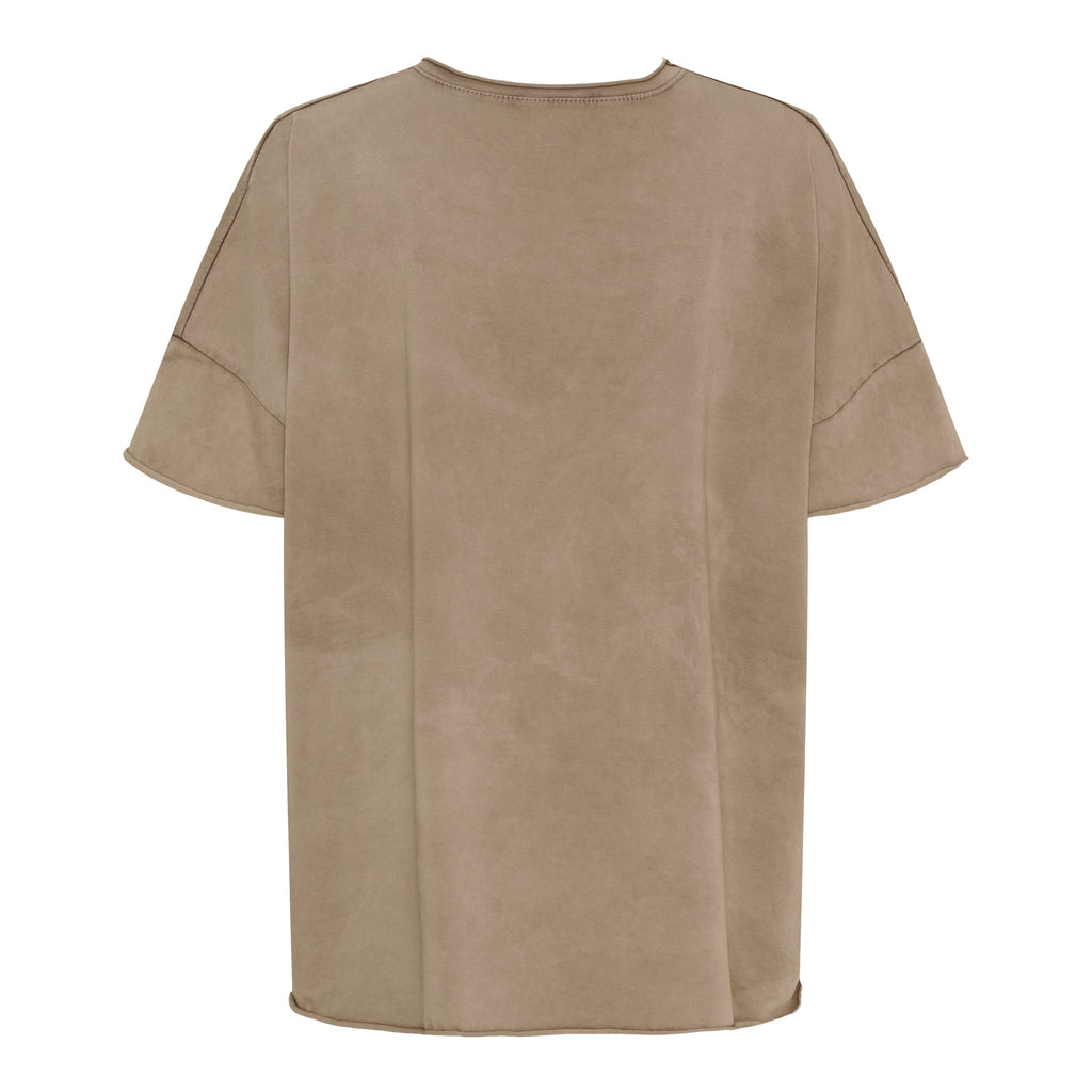 MARTA DU CHATEAU - T-SHIRT - NELLA 2436/B - MARRONE/ARANCIO