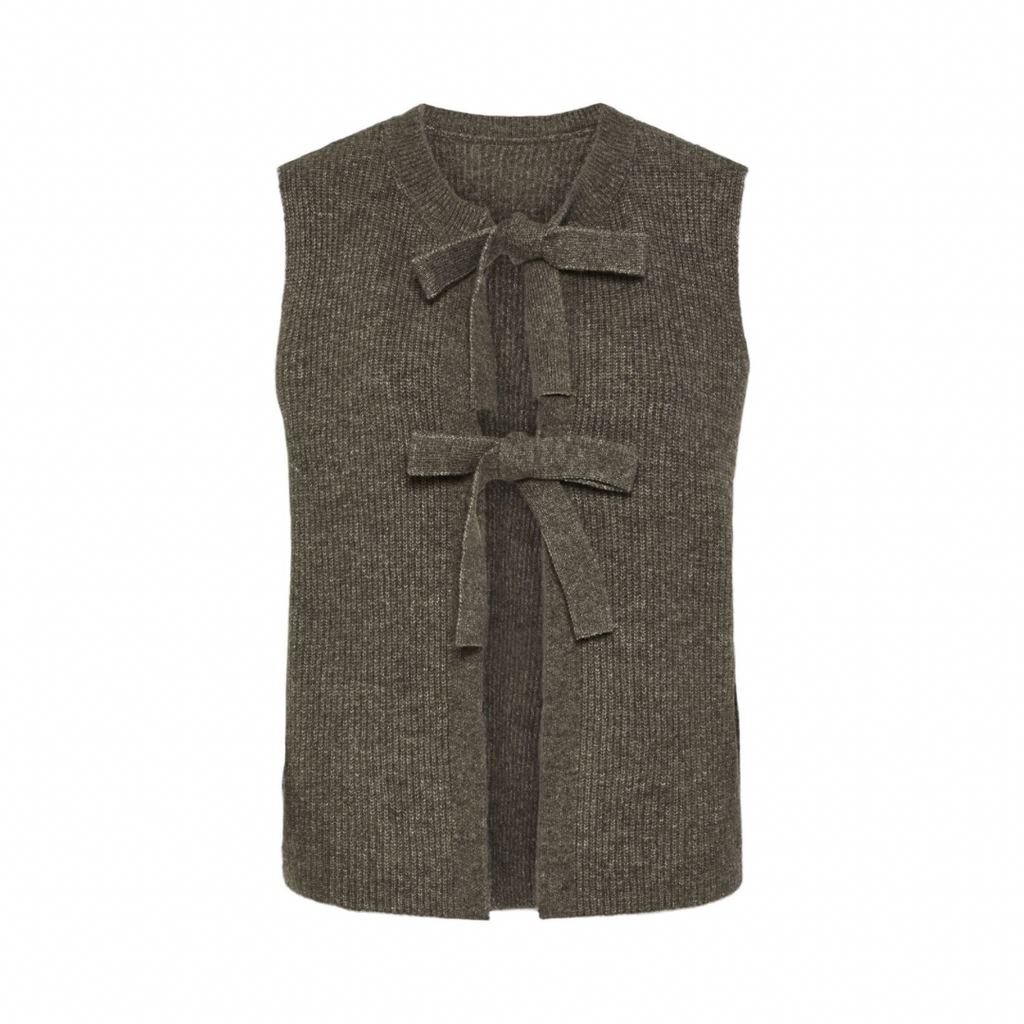 PIECES - VEST - SILLY 17156680 - MOREL
