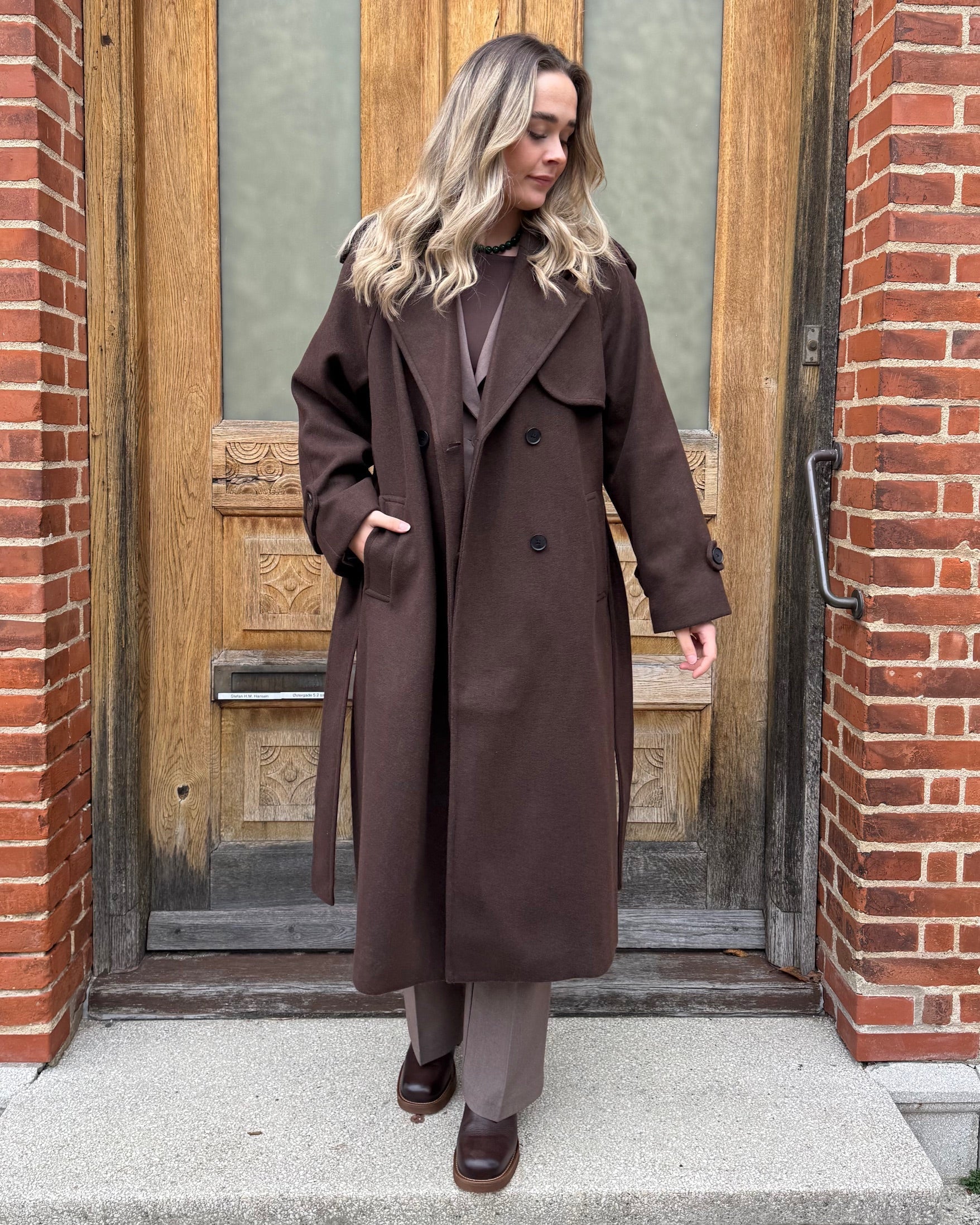 ONLY - FRAKKE - DEAR-TRILLION 15344734 - CHOCOLATE BROWN MELANGE