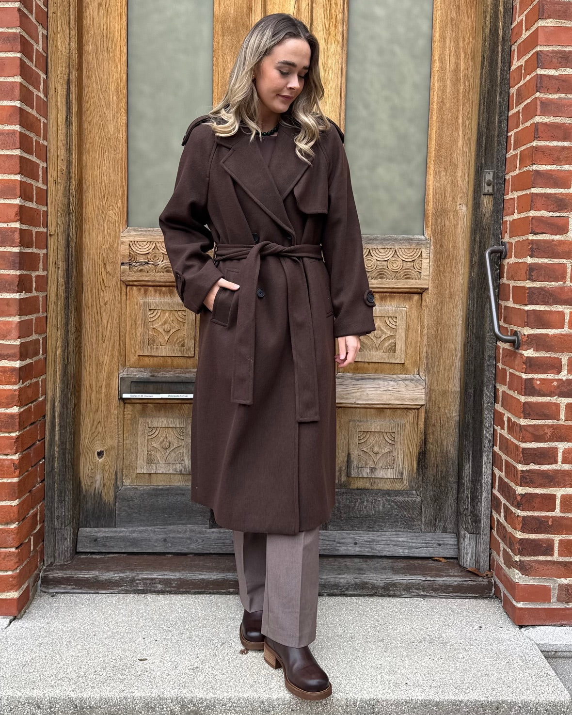 ONLY - FRAKKE - DEAR-TRILLION 15344734 - CHOCOLATE BROWN MELANGE