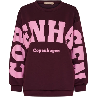 MARTA DU CHATEAU - SWEATSHIRT - HIBISCUS 22659 - BORDEAUX