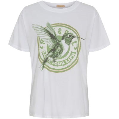 MARTA DU CHATEAU - T-SHIRT - INGE 0532 - HVID/ARMY