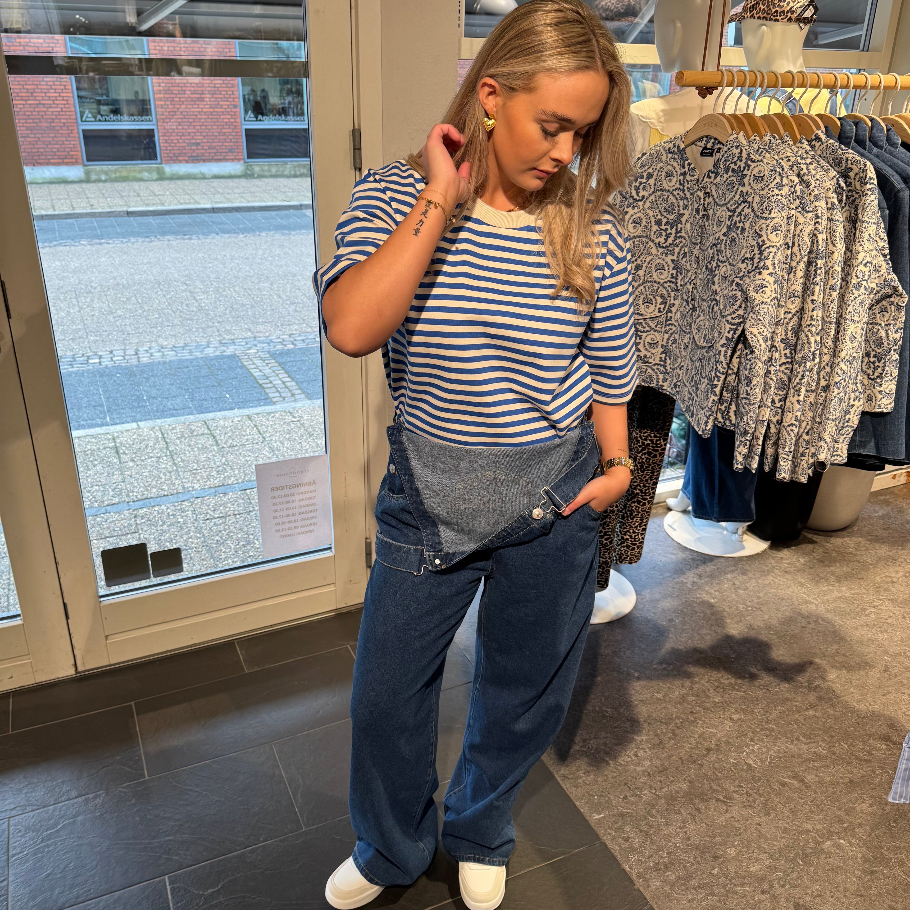 PIECES - DUNGAREE - FENNA 17161134 - DARK BLUE DENIM