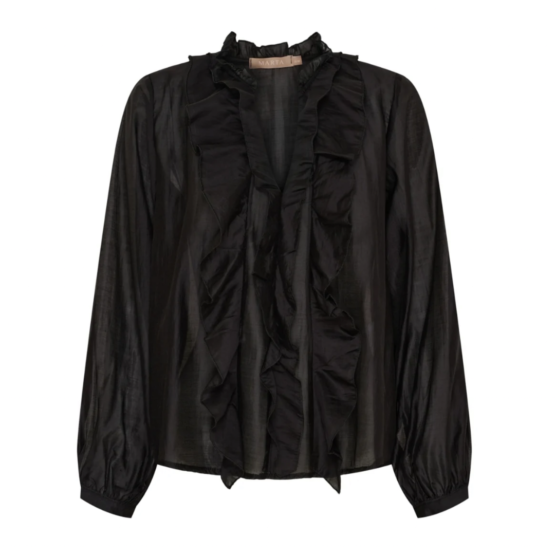 MARTA DU CHATEAU - BLUSE - NAIRA 58221M - SORT