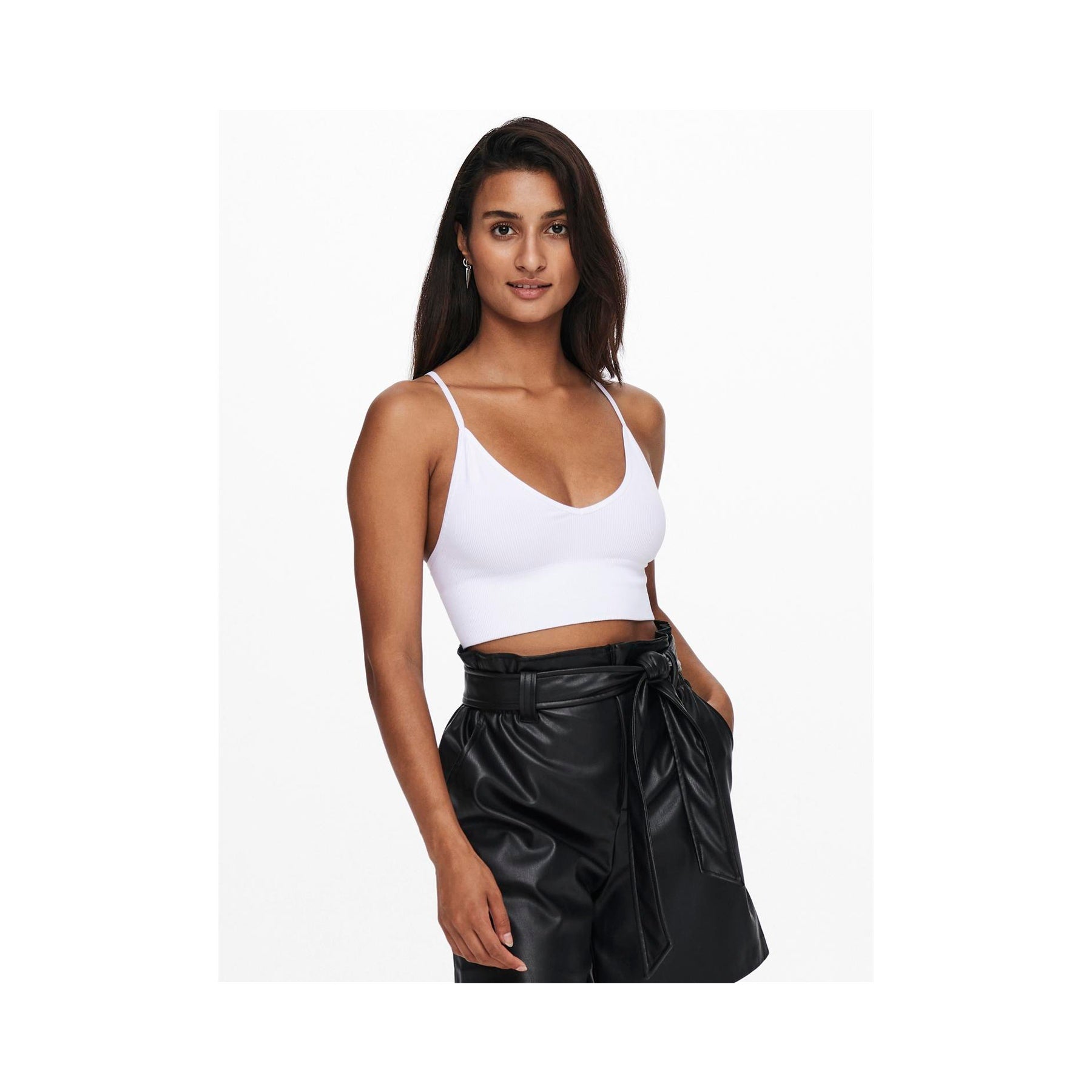 ONLY - BH - VICKY RIB SEAMLESS 15201539 - BRIGHT WHITE