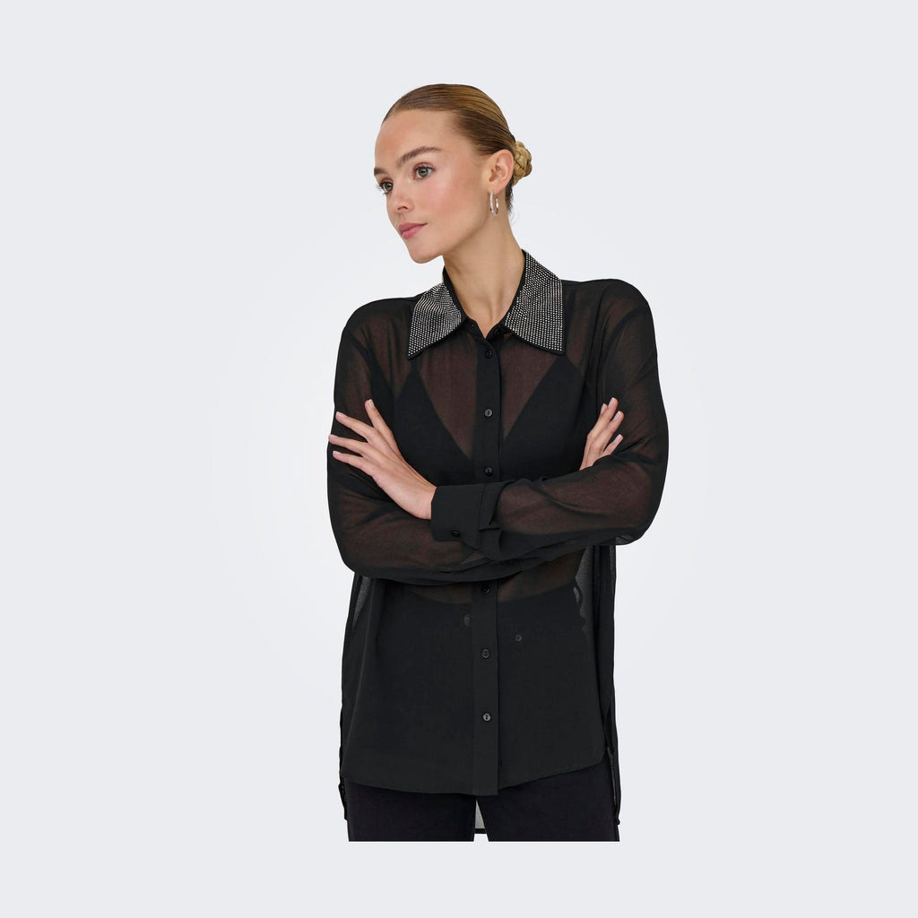 ONLY - SKJORTE - TASH 15367499 - BLACK
