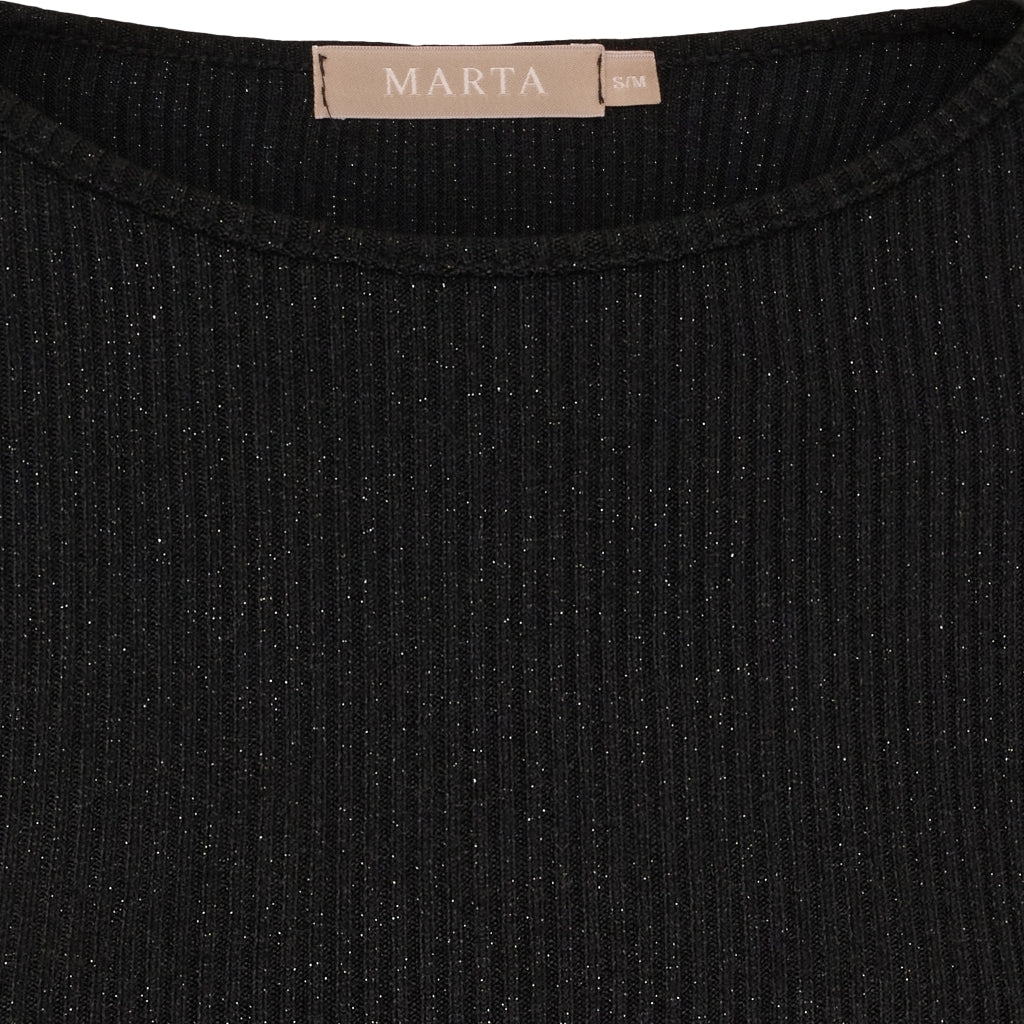 MARTA DU CHATEAU - BLUSE - LUNARA 38915M - SORT