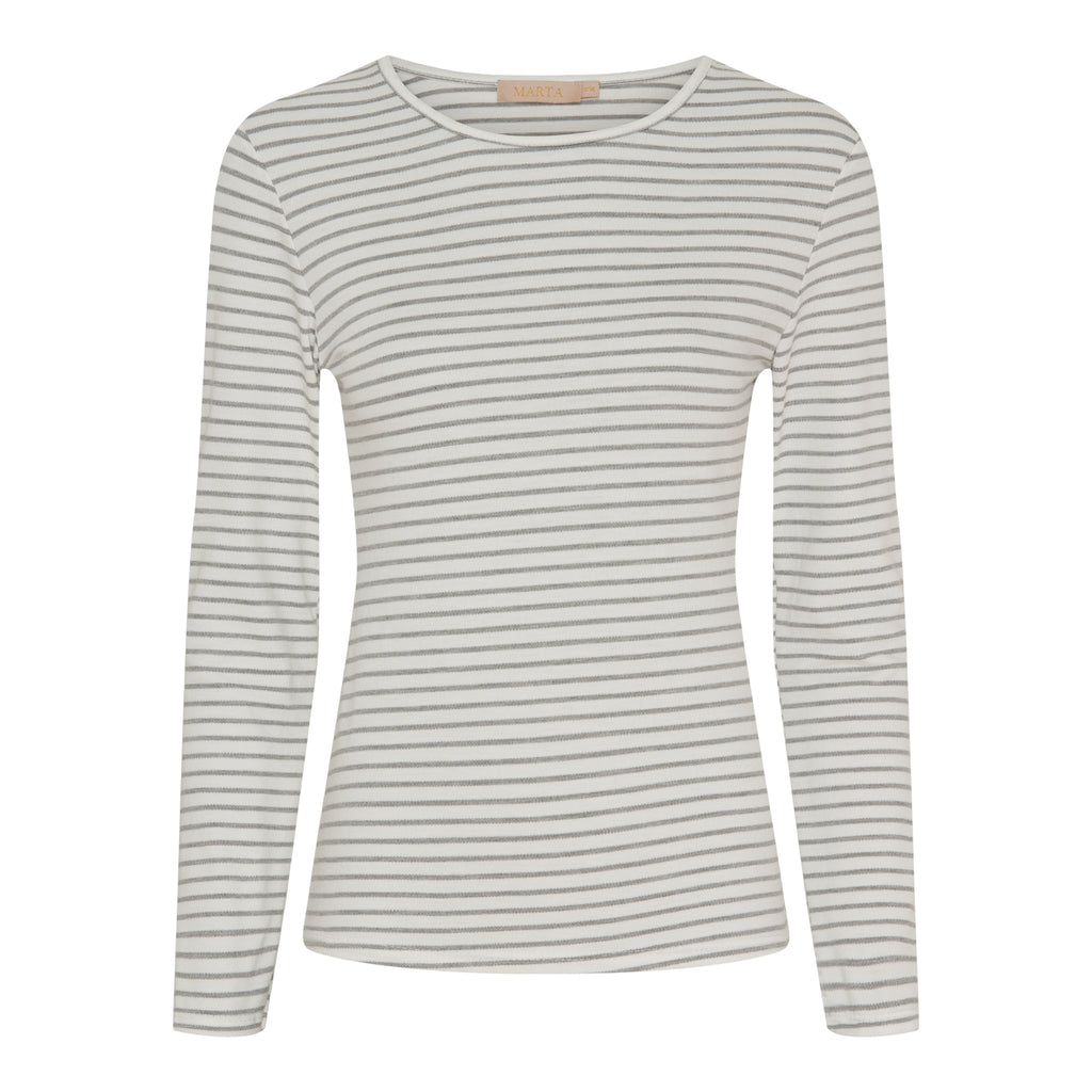 MARTA DU CHATEAU - BLUSE - NANCY LS - 6111 - GREY