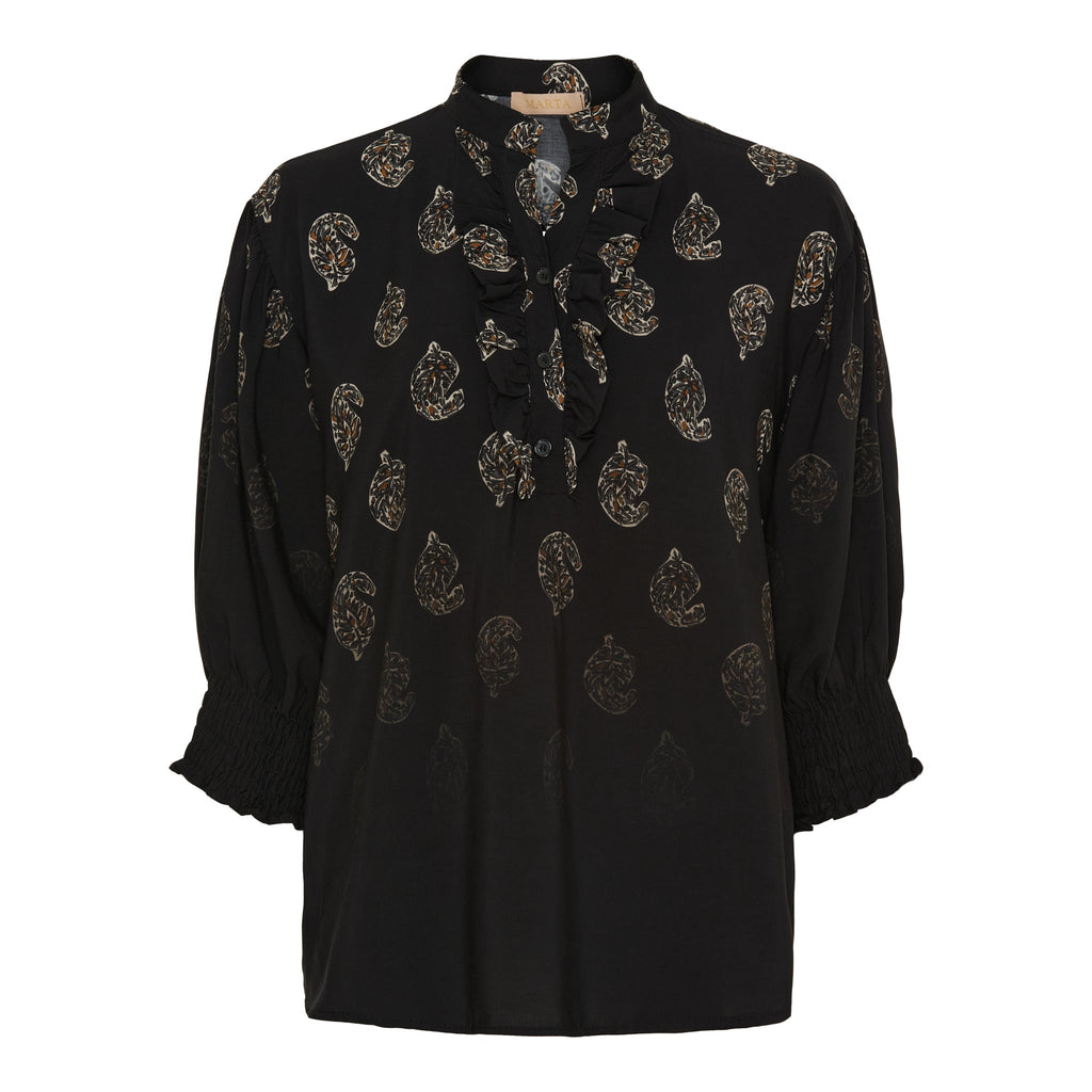 MARTA DU CHATEAU - BLUSE - UNNUR 6317 - 1941TPS BLACK FADED