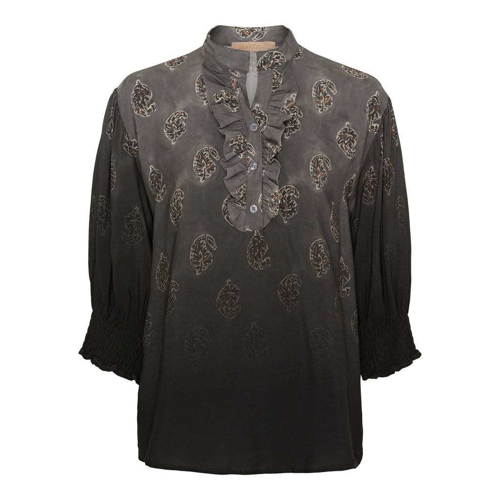 MARTA DU CHATEAU - BLUSE - UNNUR 6317 - GREY FADED