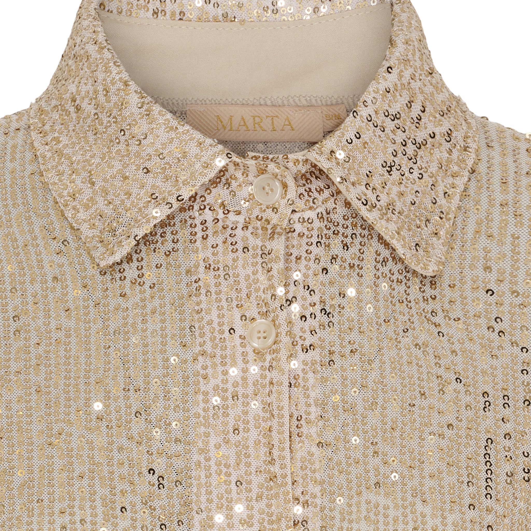 MARTA DU CHATEAU - SKJORTE - BERTILLE 6624 -  CHAMPAGNE