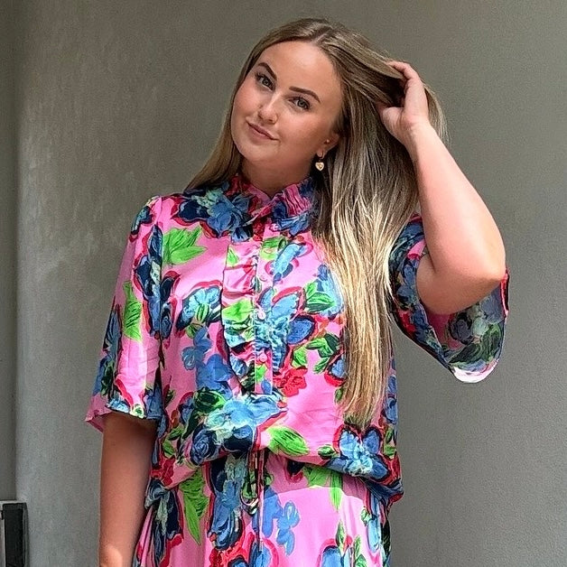 NÜMPH - BLUSE - GABBY 704417 - FUCHSIA PINK