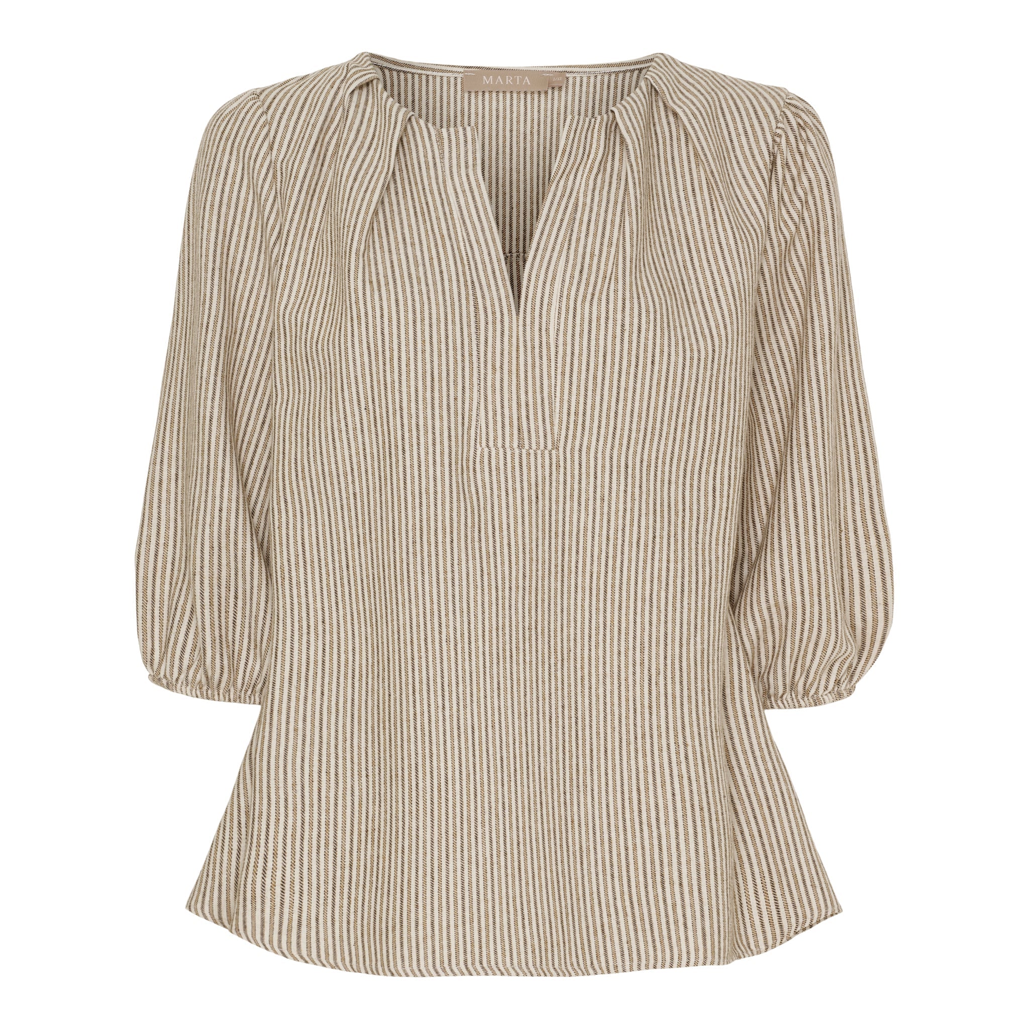 MARTA DU CHATEAU - BLUSE - SYBIL 7516 - BROWNVAR4