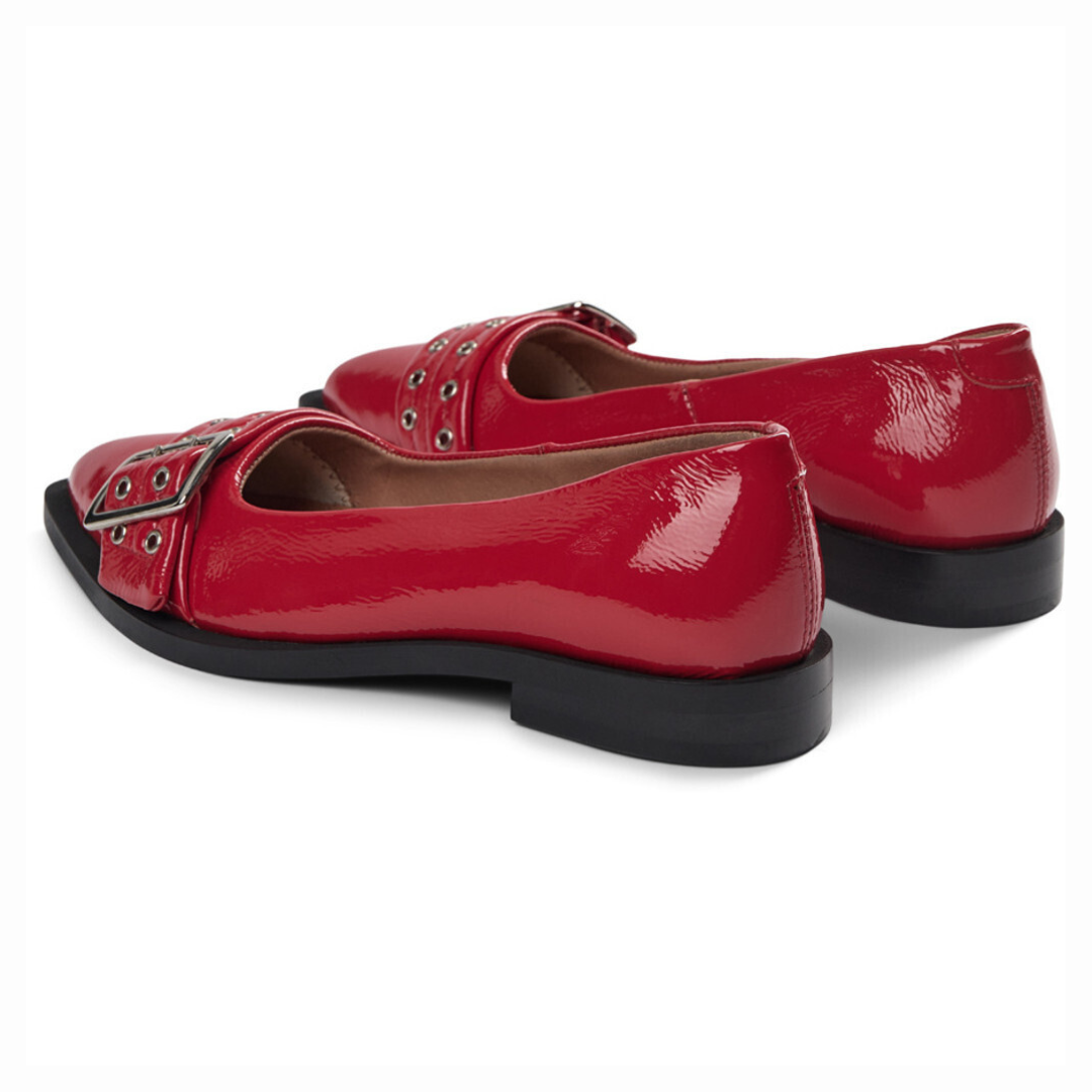 PAVEMENT - BALLERINA - SASO LOW 23185 - RØD PATENT