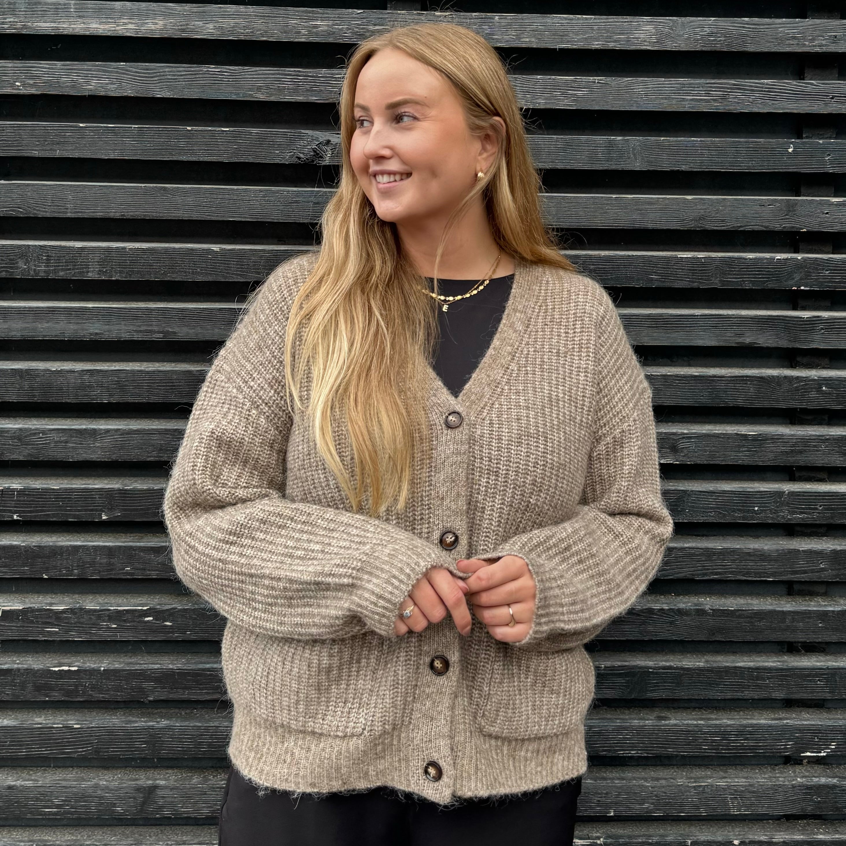 NÜMPH - CARDIGAN - ZINDI 704757 - FOSSIL MELANGE
