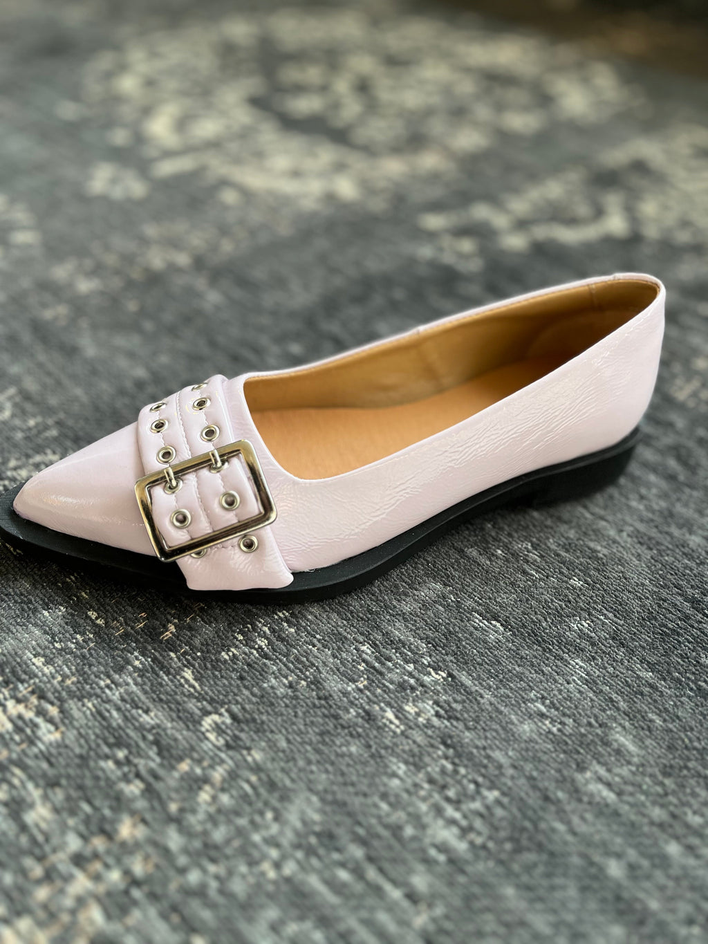 PAVEMENT - BALLERINA - SASO LOW 23185 - TAUPE PATENT