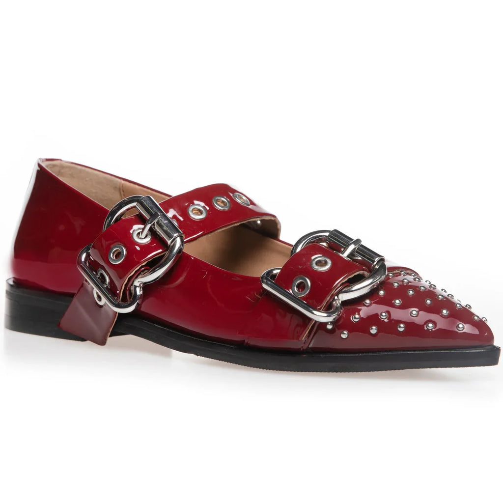 COPENHAGEN SHOES - BALLERINA - FUTURE VIBES PATENT - BORDO